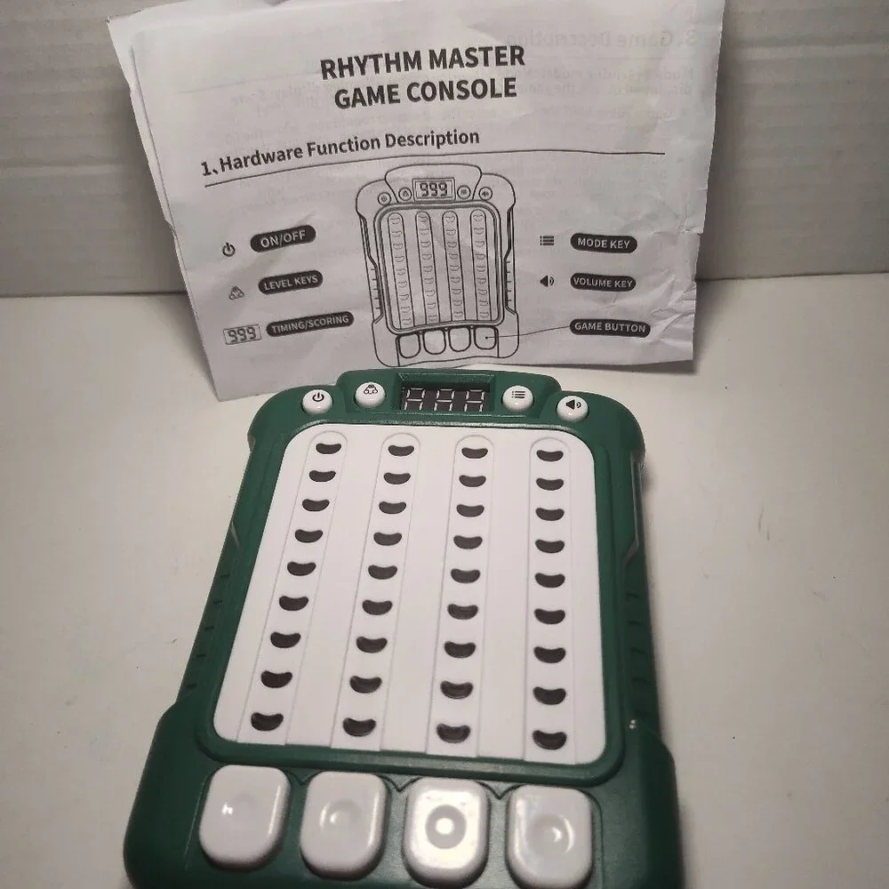 Rhythm LED Lights Drop Press Down Dynamic Intelligent Music Game Machine GREEN